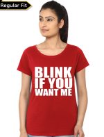 Blink If You Want Me Red T-Shirt