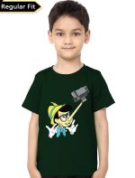 Pinocchio Selfie Dark Green Unisex T-Shirt