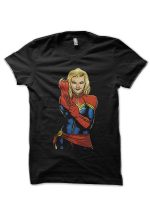 Captain Marvel Black T-Shirt