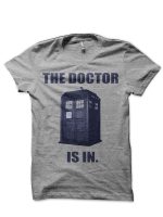 The Doctor IS In Grey Melange T-Shirt
