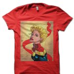 Captain Marvel Red T-Shirt