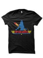 Captain Marvelous Black T-Shirt