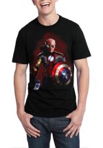 Marvel Stan Lee All Heros Black T-Shirt