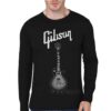 Gibson Guitar Black Full Sleeve T-Shirt