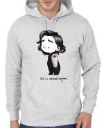 I Am Not Bad Anymore Grey Melange Hoodie