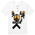 Olodum White Henley T-Shirt