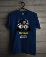 Minion Star Wars Navy Blue T-Shirt