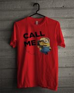 Minion Call Me Red T-Shirt