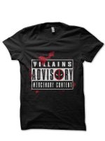 Villains Advisory Black T-Shirt