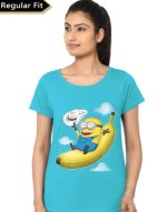 Minion Girl's Light Blue T-Shirt