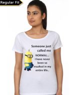 Minion Girl's White T-Shirt