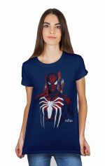 Spiderman Navy Blue Women's T-Shirt