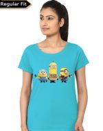 Minion Girl's Light Blue T-Shirt