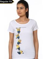 Minion White Girl's T-Shirt