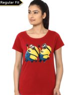 Minion Girl's Red T-Shirt