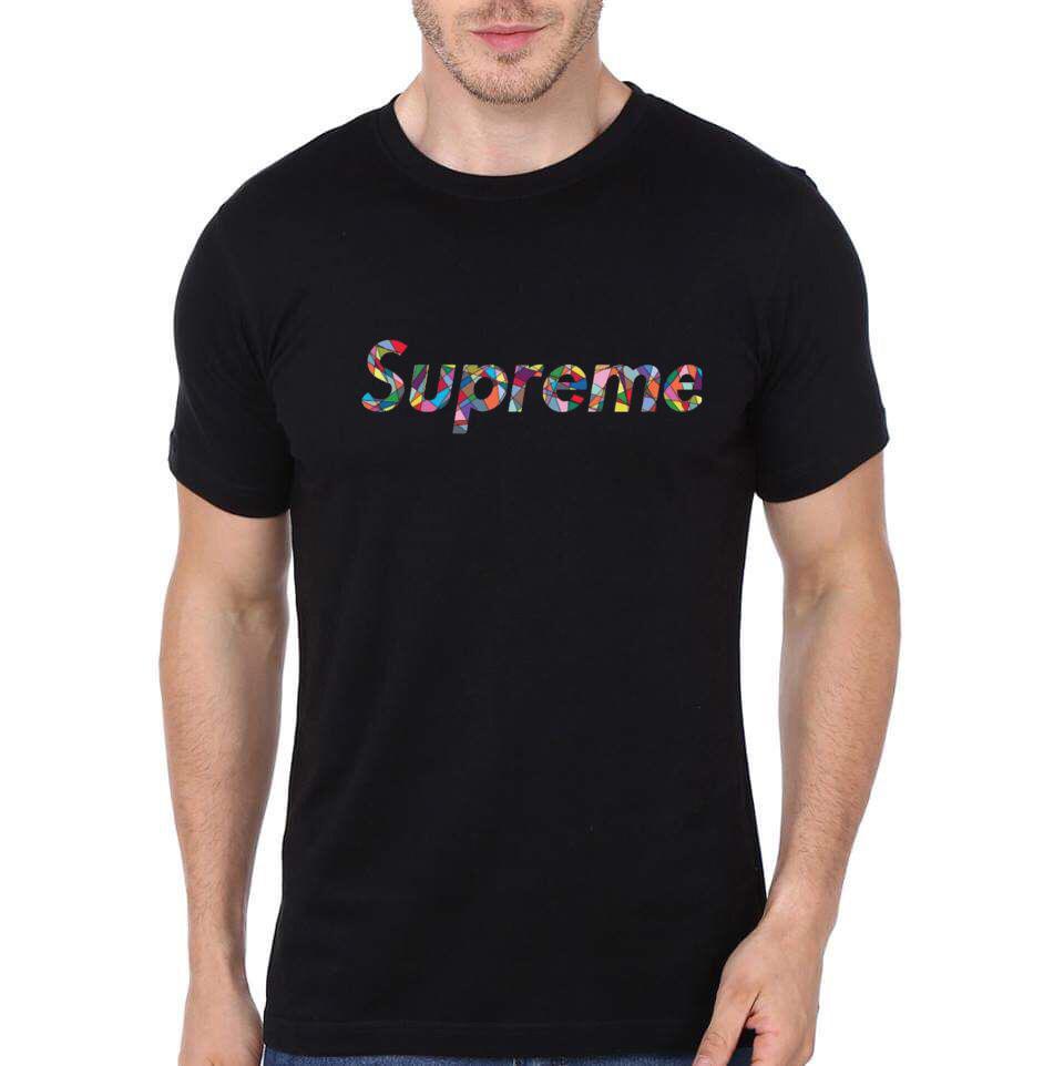 Supreme Black Half Sleeve T-Shirt
