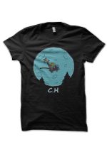 Flying Wagon! Black T-Shirt