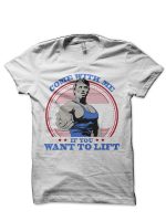 Arnold Schwarzenegger White T-Shirt