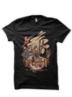 Ramen Pool Party Black T-Shirt