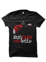 Russian Roulette Tapestry Black T-Shirt