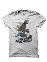 The Great Godzilla Off Kanagawa V2 T-Shirt