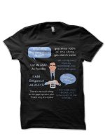 Michael Scott Quotes Black T-Shirt