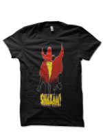 Shazam Half Sleeve Black T-Shirt