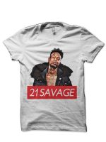 21 Savage White T-Shirt