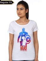 Captain America Women’s White T-Shirt