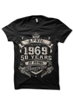 Born In April 1969 Black T-Shirt