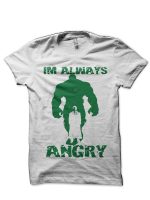 Angry Hulk White T-Shirt