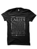 I Am Catleesi Mother Of Cats Black T-shirt