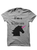 I'm A Unicorn Pink And Black T-Shirt