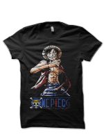 One Piece Black T-Shirt