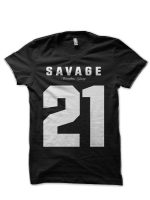 21 Savage Half Sleeve T-Shirt