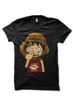 One Piece Black T-Shirt
