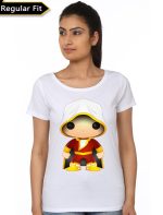 Shazam Pop Style Girls White T-Shirt