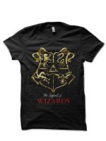 The Legend Of Wizards Black T-Shirt