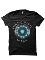 RIP Tony Stark Black T-Shirt