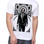 John Wick White Half Sleeve T-Shirt