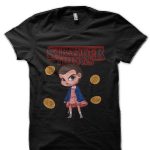 Stranger Things Eleven Black Half Sleeve T-Shirt