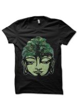 Natural Face Black Half Sleeve T-Shirt