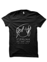 Ramona Black Half Sleeve T-Shirt