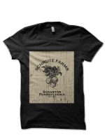 Schrute Farms Black Half Sleeve T-Shirt