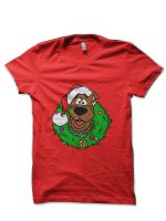 Scooby Doo Christmas Red Half Sleeve T-Shirt