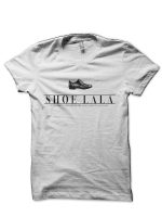 Shoe White Half Sleeve T-Shirt