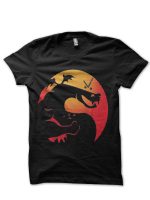 Trogdor Kombat Black Half Sleeve T-Shirt
