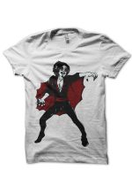 The Living Vampire White Half Sleeve T-Shirt