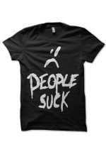 People Suck Black Half Sleeve T-Shirt