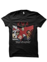 Straight Outta Nightmares Black Half Sleeve T-Shirt
